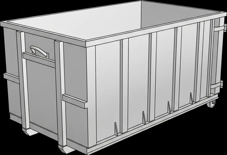 20-yard roll-off container